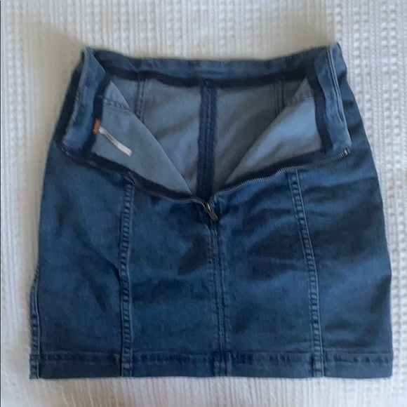 Free people modern femme denim mini skirt - Picture 6 of 7